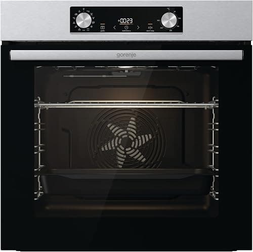 Gorenje 60 cm Built in Electric Oven with Fan, 77 Liters Capacity, Made in Slovenia, Stainless Steel, BO6737E02X"Min 1 year manufacturer warranty" على Amazon.ae - متتبع الأسعار