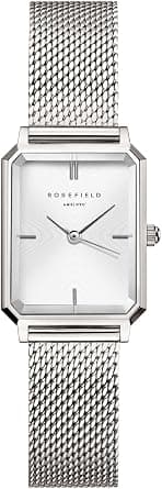 Rosefield Octagon XS Damenuhr – Gold Mesharmband – Damen Uhr mit Weißem Zifferblatt – Edelstahl – 3ATM Wasserfest – Eleganter Alltag Luxus on Amazon.ae - Price Tracker