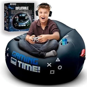 Beauenty Inflatable Gaming Chair- Inflatable Gaming Chair for Kids & Teens with Cup Holders and Side Pocket- for Kids & Teens ages 4-12- Perfect Gaming Stuff on Amazon - Best Deal Finder