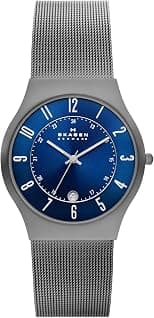 Skagen Men's Sundby Titanium and Stainless Steel Mesh Casual Quartz Watch - Best Deal Finder