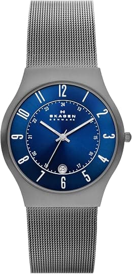 Skagen Men's Sundby Titanium and Stainless Steel Mesh Casual Quartz Watch - Best Deal Finder