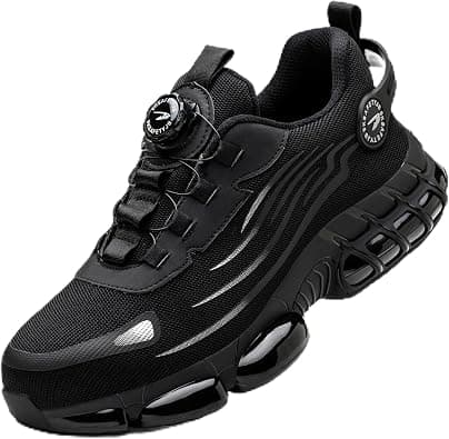 LIWEGHT Safety Shoes Steel Toe for Men Women, Non-Slip Work Shoes, Rotating Laces, Durable Steel Toe Sneakers, Lightweight Composite Toe shoes on Amazon.ae - Price Tracker
