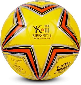Soccer Ball, Size 5, PU Leather, Machine-Stitched, Water-Resistant, All-Surface Training & Match Football على Amazon.ae - متتبع الأسعار