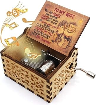 SYOSI Wooden Color Painted Music Box You are My Sunshine Music Box, Vintage Wooden Hand Crank to Wife, Unique Design Music Box for Wife Wedding Anniversary Birthday Valentine's Day - Amazon.ae Price Tracker