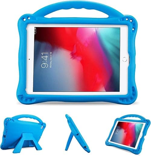 ProCase Kid Case for iPad 9.7 (Old Model) 6th 5th 2017 2018/ iPad Air 2 Air 1/ iPad Pro 9.7 2016 for Boys Girls, Shockproof Lightweight Rugged Cover Full Protective Case with Handle Kickstand -Blue | Shockproof Lightweight Rugged Kids Case with Handle & Kickstand, Full Protective Cover for Boys & Girls, iPad 9.7 2016 on Amazon.ae - Price Tracker