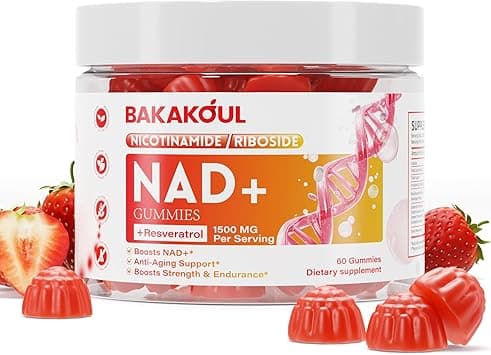 NAD Gummies, NAD Supplement - Liposomal Nicotinamide Riboside, Resveratrol, Quercetin, Nicotinamide Riboside NAD, Resveratrol 900mg, NAD+ Supplement on Amazon.ae - Price Tracker