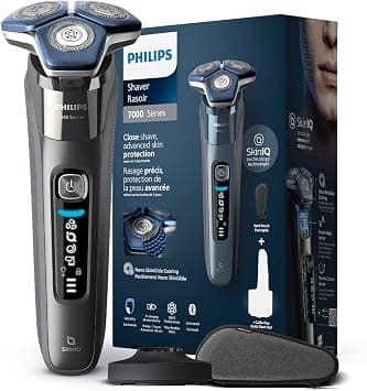 Philips Shaver Series 7000 - Wet & Dry Mens Electric Shaver with SkinIQ Technology, Pop-up Trimmer, Charging Stand, Travel Case and Cleaning Brush (Model S7887/35) on Amazon.ae - Price Tracker