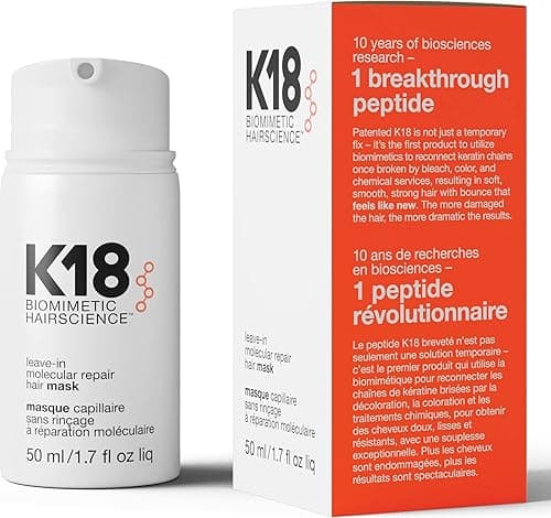 K18 Leave-In Repair Hair Mask Treatment To Repair Dry Or Damaged Hair - 4 Minutes To Reverse Hair Damage From Bleach, Color, Chemical Services And Heat,1 Count on Amazon.ae - Price Tracker