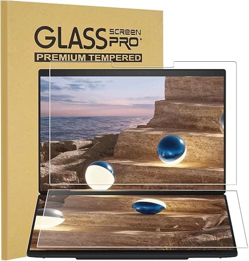 KEANBOLL 2 Pack Tempered Glass Screen Protector for 2026 ASUS ZenBook Duo 14" UX8407, Ultra Clear, Anti Scratch, Bubble Free (1 Sets - Primary and Secondary Screens) on Amazon.ae - Price Tracker