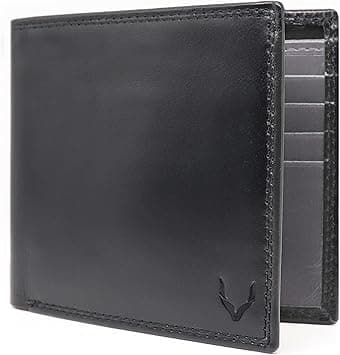 PELLE TORO Minimalist Slim Mens Wallet, Handmade Real Leather Card Wallet with RFID Blocking, 10 Card Holder Slots & Note Section, Black & Grey on Amazon.ae - Price Tracker