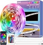 Cozylady 5M USB Led Light,Smart Bluetooth RGB Light with APP Control, Timer Setting, Music Mode, Led Light Strip for Decoration, Bedroom, PC,Cabinet（usb 5m-GM001） - Best Deal Finder
