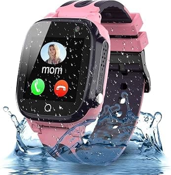 Kids Smartwatch Phone,Waterproof Smart Watch With Gps/Lbs Tracker Sos Voice Chat And Camera Game For 3-12 Years Old Birthday - Amazon.ae Price Tracker