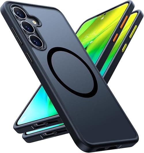 TORRAS Magnetic Shockproof Designed for Samsung Galaxy S25 Case 6.2", Compatible with Magnetic, 12FT Military Grade Drop Tested, Translucent Hard Protective Slim Case for Samsung S25 Case 2025, Black on Amazon.ae - Price Tracker