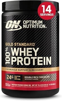 Optimum Nutrition Gold Standard 100% Whey Protein Powder, Double Rich Chocolate, 1 Pound (Pack of 1) على Amazon.ae - متتبع الأسعار