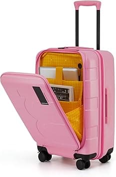 MOKOBARA The Em Cabin Pro Luggage|56.55 Liter Capacity, 15.6 Inch Laptop Compartment|TSA Approved Lock, Durable Construction, Ergonomic Handle|Carry On Suitcase| Excuse Me (Pink) on Amazon.ae - Price Tracker