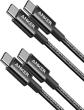 Anker USB C to USB C Cable, Type C 60W Fast Charging Cable (3.3FT, 2Pack) for iPhone 17/16 Series, iPad Mini 6 and More (USB 2.0,Black) - Amazon.ae Price Tracker