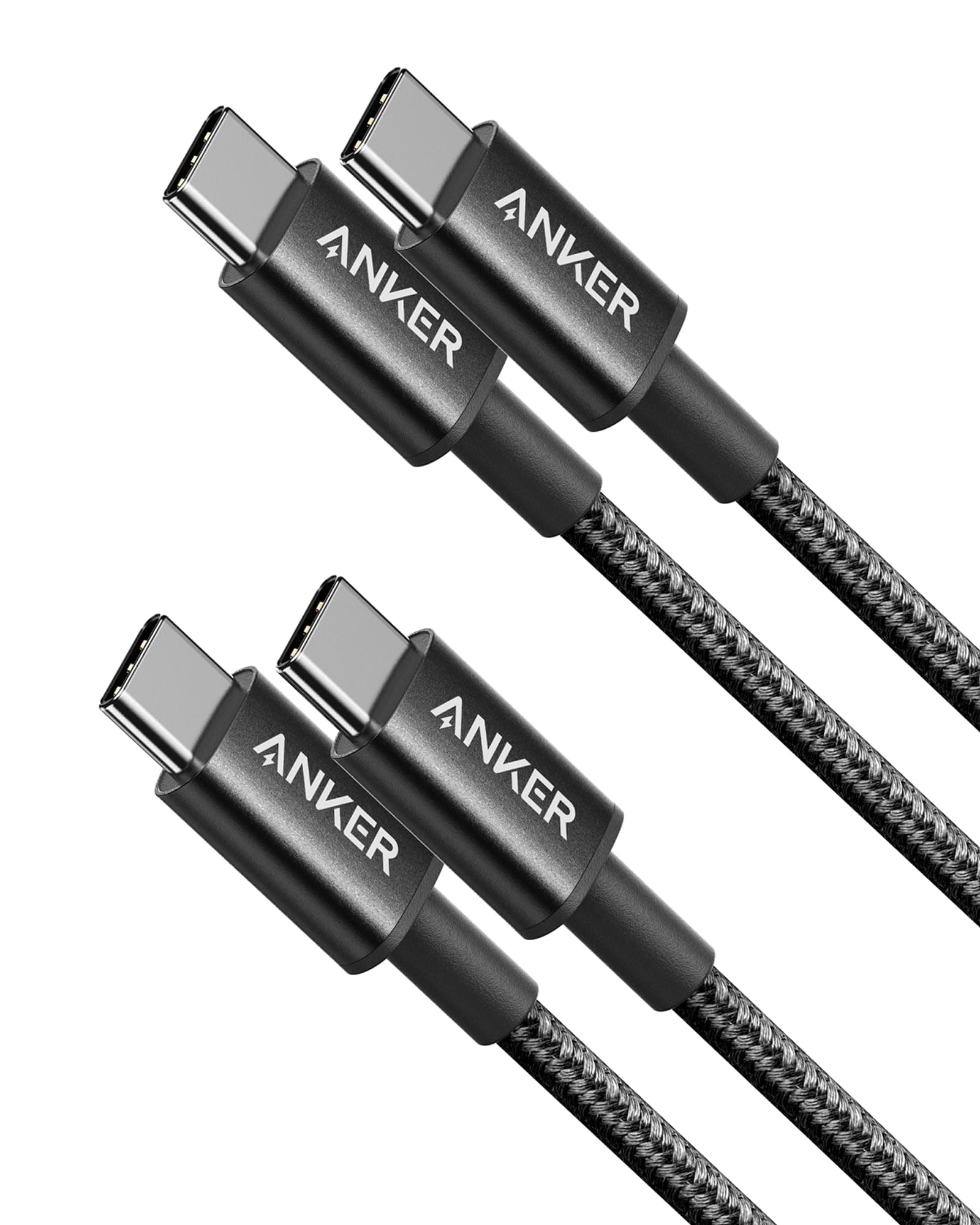 Anker USB C to USB C Cable, Type C 60W Fast Charging Cable (3.3FT, 2Pack) for iPhone 17/16 Series, iPad Mini 6 and More (USB 2.0,Black) on Amazon.ae - Price Tracker