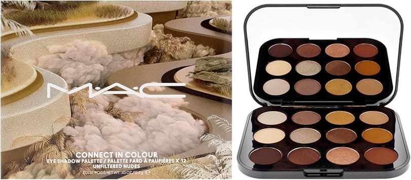 MAC Connect In Colour Eye Shadow (12x Eyeshadow) Palette - # Unfiltered Nudes 12.2g/0.43oz on Amazon.ae - Price Tracker