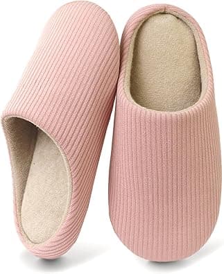 BananaHome Indoor Slippers for Women Men, Comfy House Slippers, Knitted Cotton Home Slipper with Anti-Skid Rubber Sole on Amazon.ae - Price Tracker