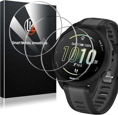 LK 3 Pack Screen Protector for Garmin Forerunner 165/165 Music, High Definition, Anti Scratch, Bubble Free 9H Tempered Glass Screen Protector على أمازون - دليلك لأفضل العروض