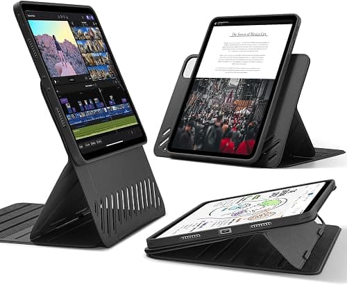 ESR for iPad Pro 11 Inch Case (2022/2021/2020/2018, 4th/3rd/2nd/1st Generation), Removable Magnetic Cover, Adjustable Portrait/Landscape Stand with Raised Display View, 9 Standing Angles, Black | Removable Magnetic Cover with Apple Pencil Charging & Storage, Adjustable Portrait/Landscape Stand, 9 Standing Angles on Amazon.ae - Price Tracker