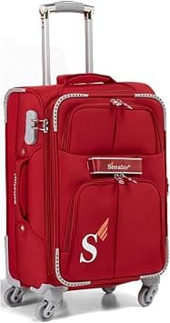 Senator Soft Side Luggage Checked Bag- 24 Inches Lightweight Suitcase Spinner Luggage for Travel | Expandable Medium Size Check in Luggage with Spinner Wheels 4 LL003 (Checked Luggage 24-Inch, Red) on Amazon.ae - Price Tracker