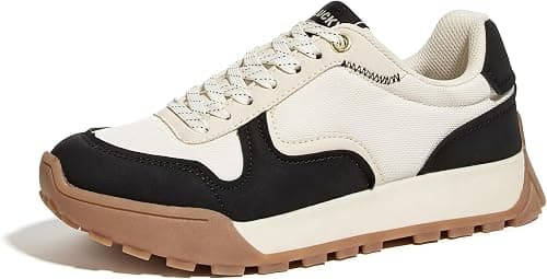 LUCKY STEP Women's Platform Canvas Sneaker Casual Lace-up Stylish Tennis Running Retro Classic Trainers Walking Fashion Sneakers on Amazon.ae - Price Tracker