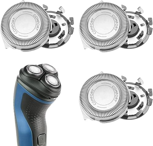 BIGTHREE Shaver Heads for Philip, Replacement Shaver Heads, for Philips Series 1000/2000/3000 Blades Stainless Steel Self-Sharpening Blades Compatible with Phillips Series AT8xx/AT7xx/PT7xx on Amazon.ae - Price Tracker