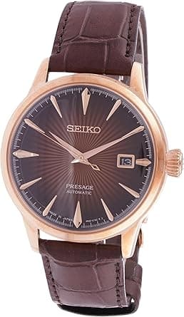 Seiko Presage Leather Band Analog Watch for Men Brown Dial SRPB46J1 on Amazon.ae - Price Tracker