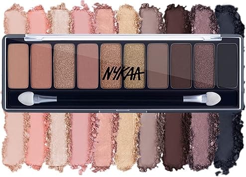 Nykaa Eyes On Me - Smokey at 8-10 in 1 Pan Palette, Eyeshadow Palette, 10 Richly Pigmented Colors For Everyday MakEUp, Long Lasting And Easy To Blend Formula - (12 gm) on Amazon.ae - Price Tracker