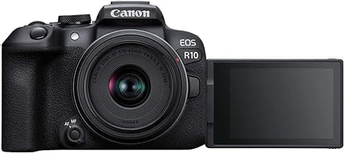 Canon EOS R10 Mirrorless Camera + RF-S 18-45 mm F4.5-6.3 is STM Lens (Hybrid Camera, DSLR Upgrade, 15 B/s, 4K Videos, Dual Pixel CMOS AF II Focus System, WiFi), Black on Amazon.ae - Price Tracker