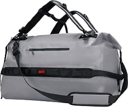 MIER Large Waterproof Duffel Bag Rolltop Dry Backpack Duffle Bags for Kayaking, Rafting, Boating, Swimming, Camping, Travel, Gym, Beach, 60L, Gray - Best Deal Finder