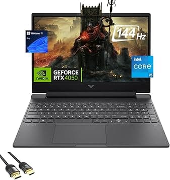 HP Victus Gaming Laptop, 15.6" 144Hz FHD, 8-Core i5-13420H, NVIDIA RTX 4050 6GB GPU, 32GB RAM, 1TB SSD, Backlit KB, WiFi 6, Webcam, KeyPad, USB-C, PDG HDMI Cable, US Version KB, Win 11 Pro (UPGRADE) on Amazon.ae - Price Tracker