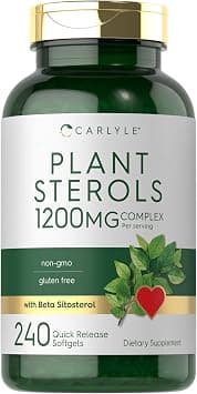 Carlyle Plant Sterols 1200 mg | 240 Ultra Potent Capsules | Non-GMO and Gluten Free Supplement | with Beta Sitosterol on Amazon.ae - Price Tracker