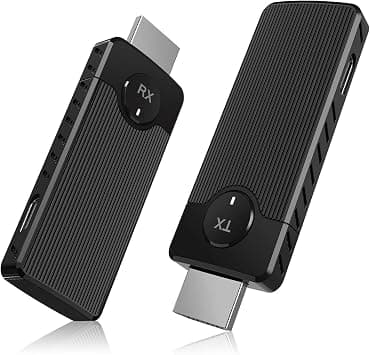 Wireless HDMI Transmitter & Receiver Kit, 1080P HD Streaming with Dual-Band 2.4/5.8GHz, Low Latency <40ms, Auto Pairing Hdmi Wireless Extender for PC/Laptop/TV/Monitor/Projector (Black) on Amazon.ae - Price Tracker
