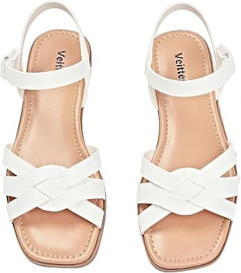 Ataiwee Women's Flat Slide Sandals - Casual Braided Strappy Flat Sandals Summer Shoes. على Amazon.ae - متتبع الأسعار