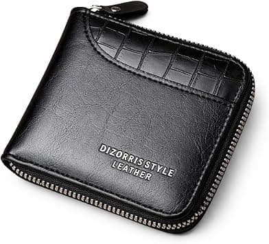 Men’s Leather Zipper Wallet – Luxury PU Leather RFID Card Holder Wallet with Coin Pocket & Money Bag, Small Purse for Men, Gift Wallet Organizer on Amazon.ae - Price Tracker