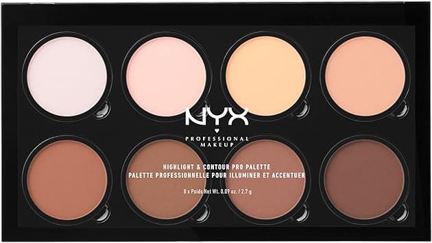 NYX Professional Makeup Highlight & Contour Pro Palette, 01, Full Size on Amazon.ae - Price Tracker