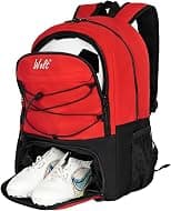 WOLT Youth Soccer Ball Backpack, Sports Bag with Ball holder & Shoe compartment, For Soccer, Football, Basketball, Volleyball, Gym - Best Deal Finder