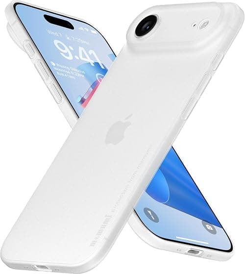 memumi for iPhone 17 Air Ultra Thin Case 0.3mm Lightweight [No-Case Feeling] Matte Hard Cover with Camera Protection for iPhone 17 Air 2025 Slim Cover in Minimalist, Semi-Transparent Frosted White on Amazon - Best Deal Finder