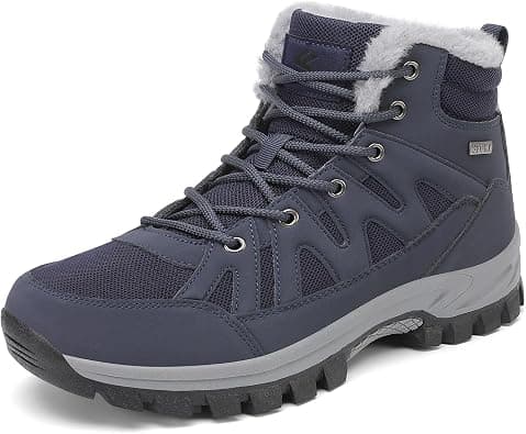 FLARUT Men's Winter Boots Warm Lining Mountain Boots Snow Boots Hiking Boots Winter Shoes Snow Shoes Outdoor Shoes على Amazon.ae - متتبع الأسعار