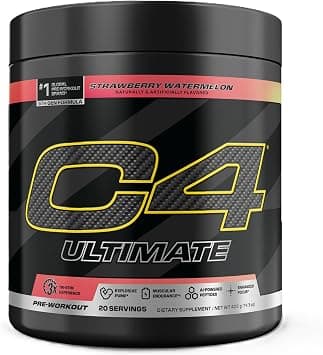 Cellucor C4 Ultimate Pre Workout Powder Watermelon - Sugar Free Preworkout Energy Supplement for Men & Women - 300mg Caffeine + 3.2g Beta Alanine + 2 Patented Creatines - 20 Servings on Amazon.ae - Price Tracker