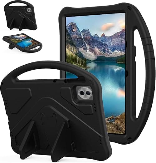 Gruattreay Shockproof Case Compatible with Honor Pad 10 12.1 Inch (2025), Lightweight EVA Kids Friendly Shockproof Protective Cover with Invisible Bracket and Handle (Black) على Amazon.ae - متتبع الأسعار