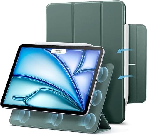 ESR for iPad Air 11 Inch Case M4/M3/M2 (2026/2025/2024), iPad Air 5th/4th Gen (2022/2020), Powerful Magnetic Attachment, Slim Trifold Stand Case, Auto Wake/Sleep, Durable Protection, Green on Amazon - Best Deal Finder