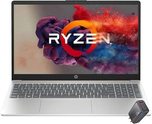 HP 15.6" Full HD Business Laptop, AMD Ryzen 5 7520U (Beats i7-1165G7) Processor, Webcam, Wi-Fi 6, Windows 11 Home, w/65W PD Fast Charger (16GB RAM | 1TB PCIe SSD) على Amazon.ae - متتبع الأسعار