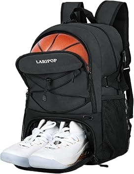LARIPOP Basketball Bag-Youth Basketball Backpack for Men&Women, Soccer Volleyball Bag with Separate Ball Holder & Shoes Compartment on Amazon.ae - Price Tracker