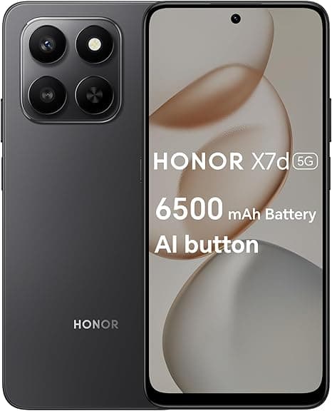 HONOR X7d 4G Smartphone, 8GB RAM 256GB ROM, Dual SIM, 6500mAh Battery, 108MP Camera, 6.77" 120Hz Display, Velvet Black – Middle East Version on Amazon.ae - Price Tracker