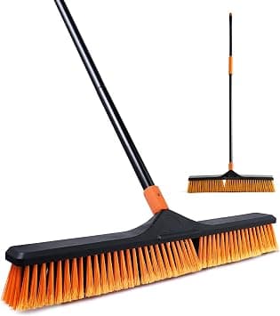 REECOO Broom with handle, street broom/floor brush, 2-1 Cleanhome, 166 cm, suitable for schools, factories, gardens, garden brooms, brushwood brooms, basketball courts and other areas. on Amazon - Best Deal Finder