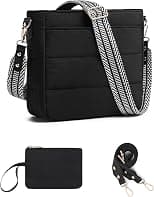 Purses for Women 2PCS Puffer Quilted Crossbody Shoulder Hobo Bags Trendy Ladies Handbag with Coin Wallet 2 Adjustable Straps - Best Deal Finder