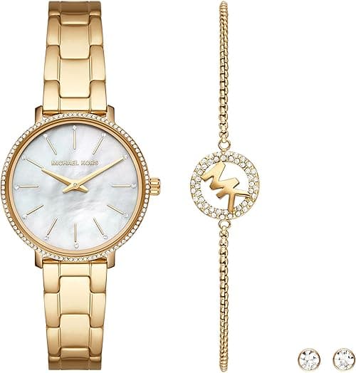 Michael Kors Women's Mini Pyper Two Hand Stainless Steel Watch on Amazon.ae - Price Tracker